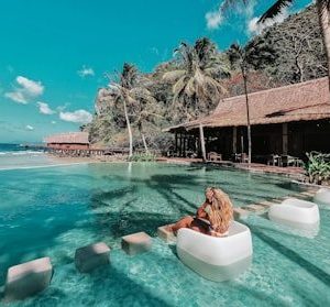 Resort com piscina